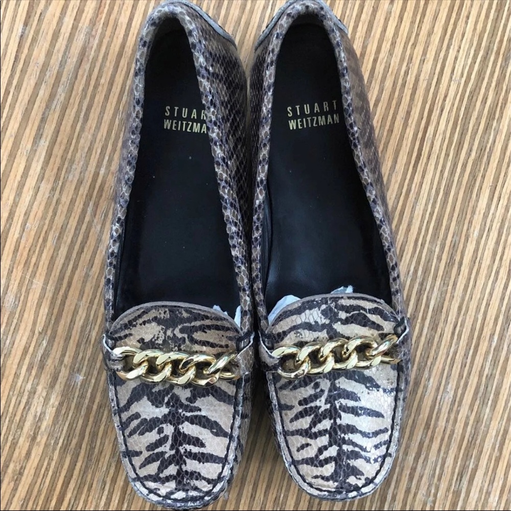 Stuart Weitzman Python Leather Loafers - image 2